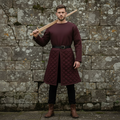 Medieval Gambeson – Padded Armor Tunic for LARP & Reenactment