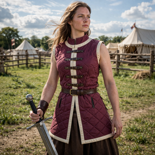 Sleeveless Gambeson – Thick Padded Medieval Armor for LARP & Reenactment