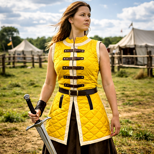 Sleeveless Gambeson – Thick Padded Medieval Armor for LARP & Reenactment