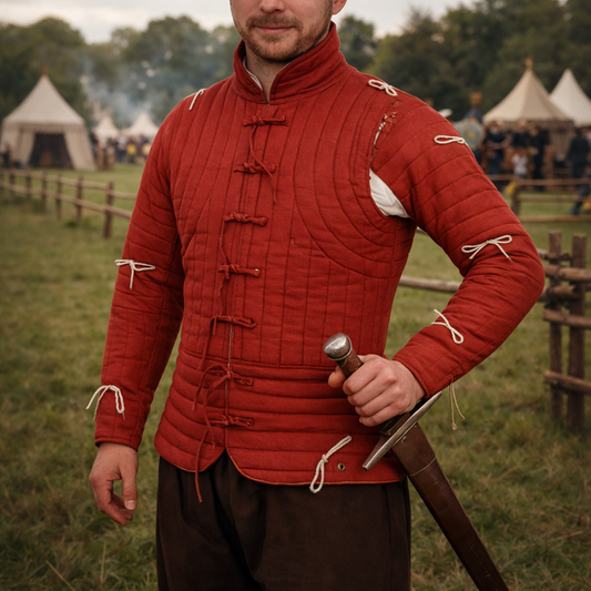 Medieval Gambeson Jacket – Padded Armor for LARP, Reenactment & Ren Faire