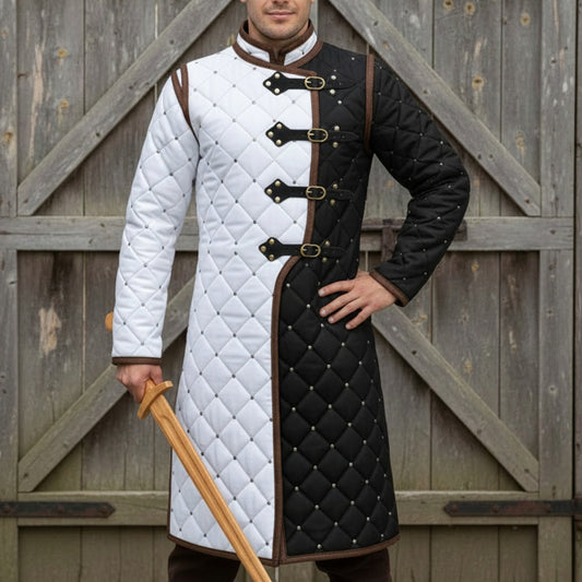 Medieval Gambeson – Quilted Viking Jacket,Ren Faire Costume