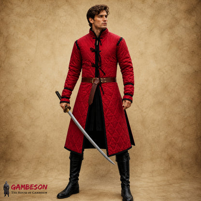 Medieval Quilted Gambeson – Cotton LARP & Renfaire Armor