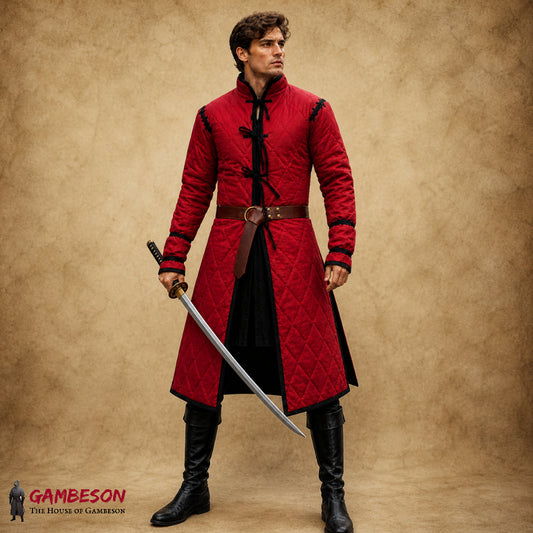 Medieval Quilted Gambeson – Cotton LARP & Renfaire Armor