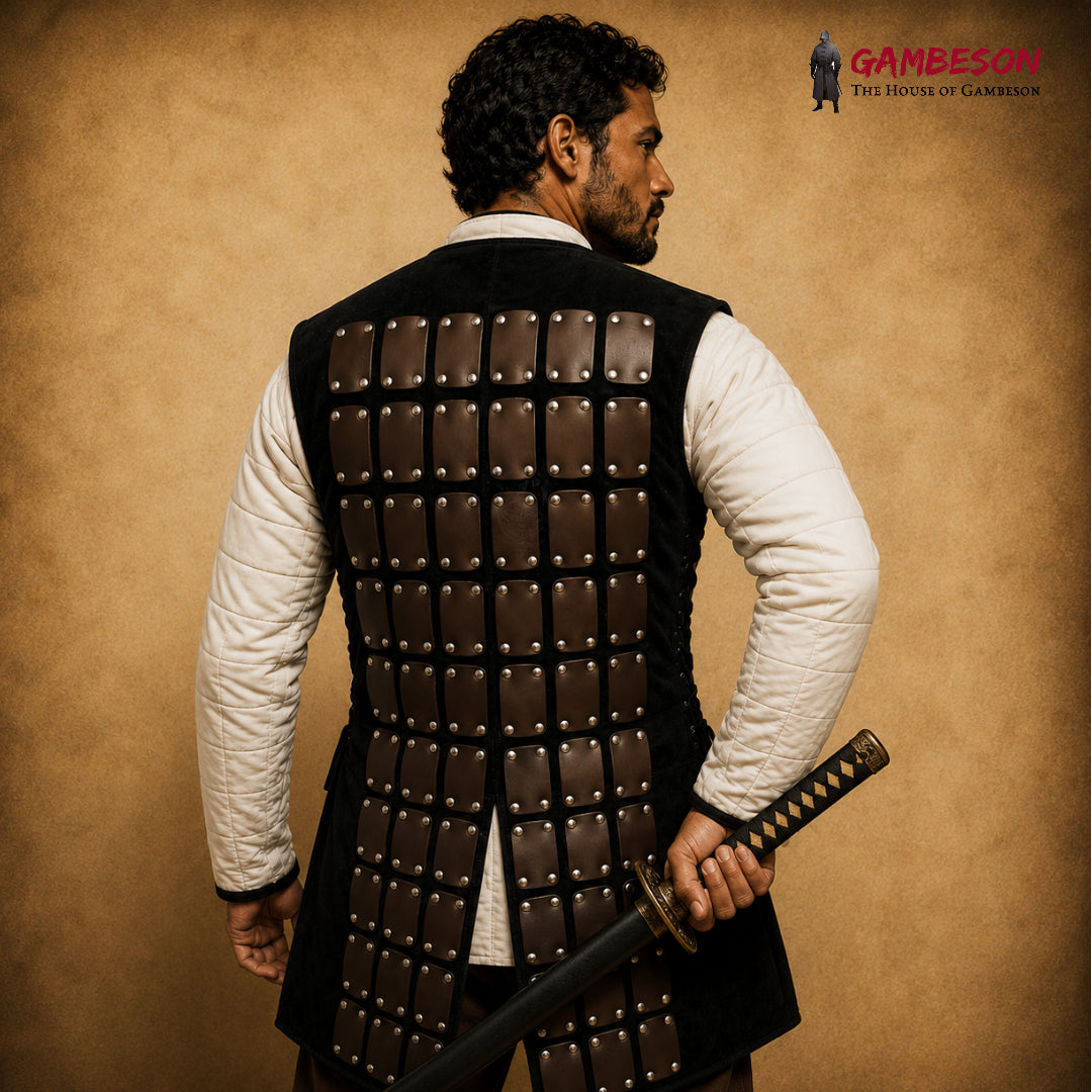 Handcrafted Brigandine Leather Armor – Medieval LARP & Renaissance Faire Costume Armor