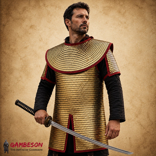 Roman Lorica Squamata Brass Scale Armor (15×25 MM)