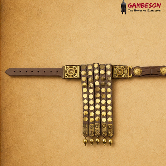 Handcrafted Roman Cingulum Belt – Roman Reenactment Costume Accessory & Medieval Leather Armor Belt