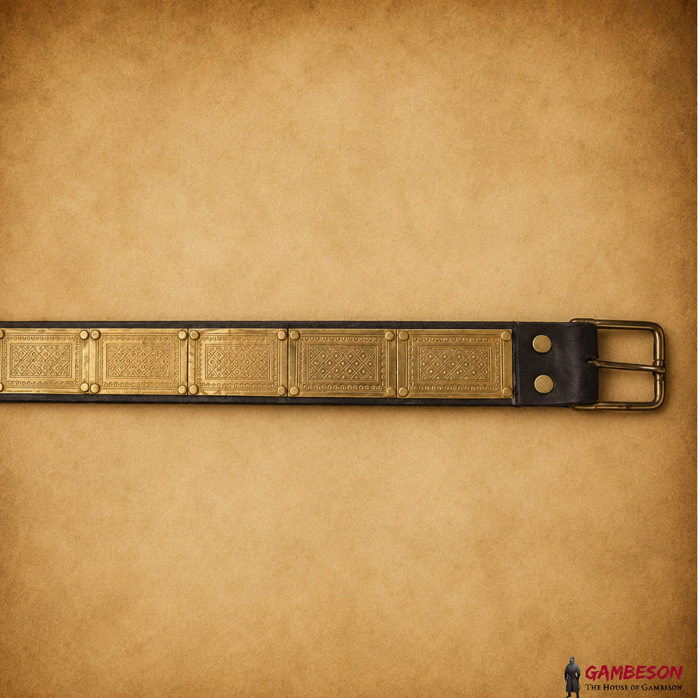 Roman Legionary Leather Cingulum – Handmade Centurion Apron Belt for Reenactment & Roman Costume Events