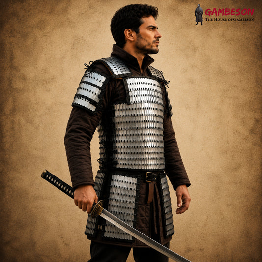Viking Lamellar Armor Set with 20 Gauge Steel Scales – SCA, LARP & Medieval Reenactment