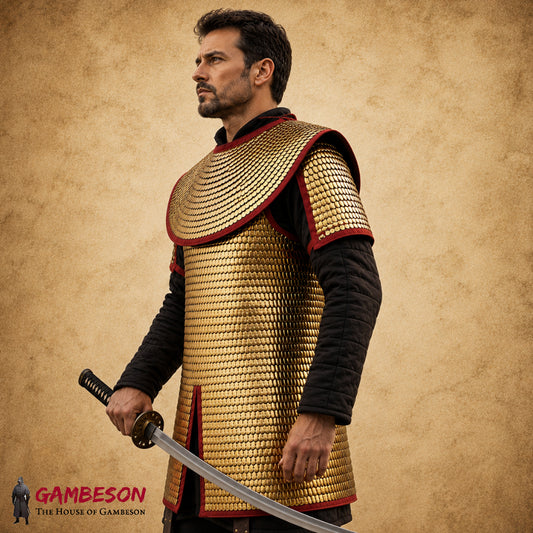 Roman Lorica Squamata Brass Scale Armor (15×25 MM)