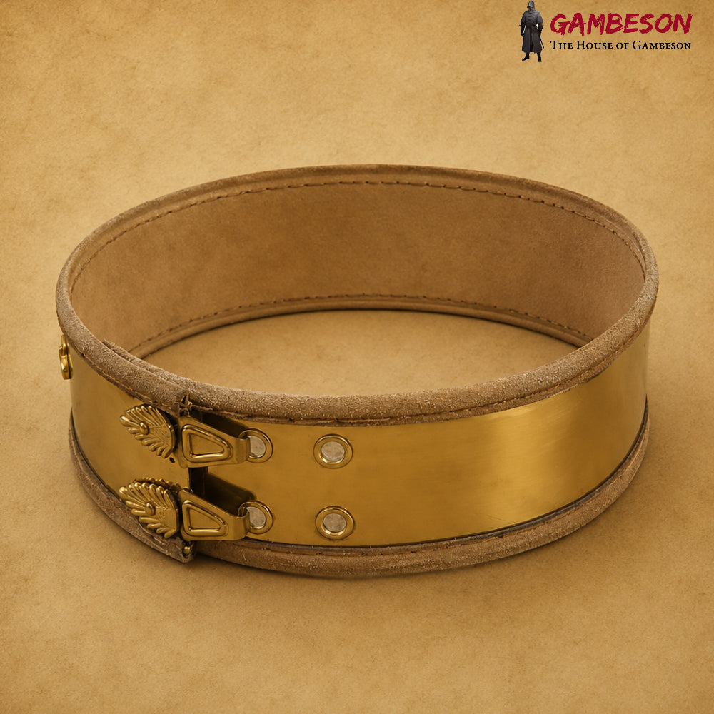 Handcrafted Samnite Trefoil Cuirass Belt – Ancient Warrior Armored Waist Armor for Reenactment & Cosplay