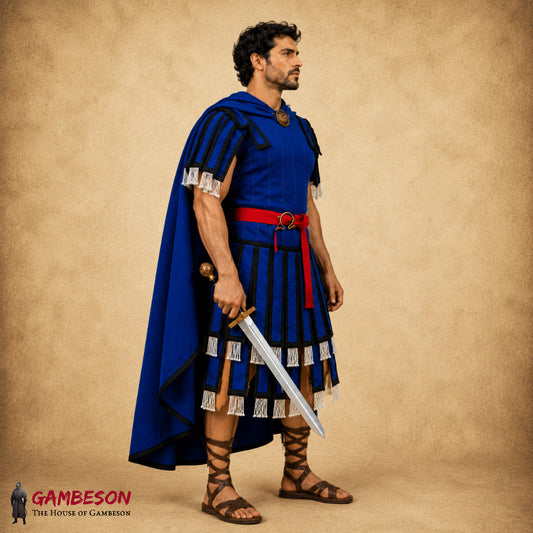 Roman Soldier Subarmalis –  royal blue Legionary Military Costume