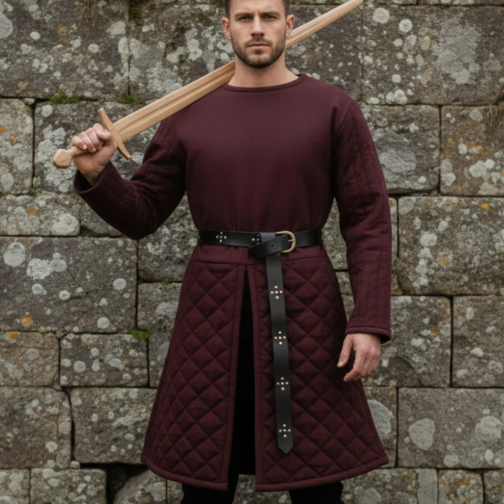 Medieval Gambeson – Padded Armor Tunic for LARP & Reenactment