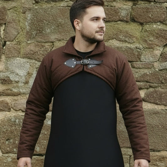 Medieval Viking LARP Costume – Cotton Gambeson Jacket with Sleeves