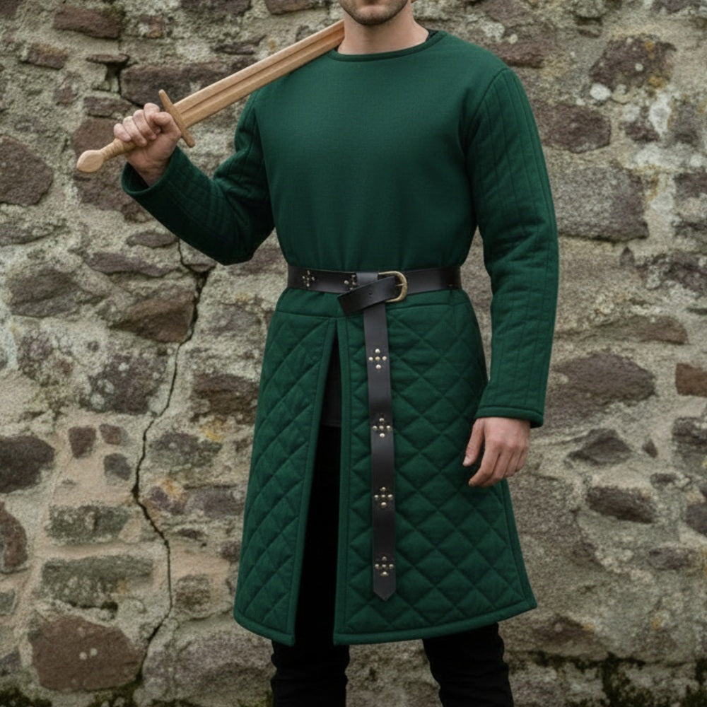 Medieval Gambeson – Padded Armor Tunic for LARP & Reenactment