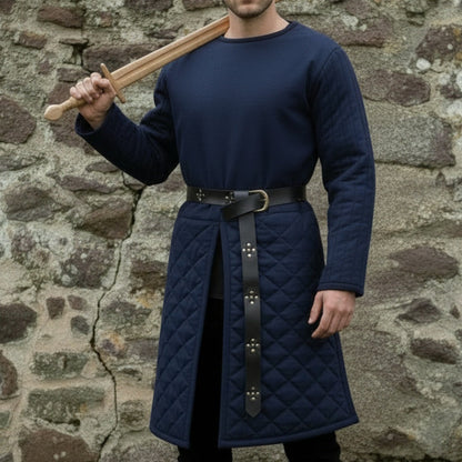 Medieval Gambeson – Padded Armor Tunic for LARP & Reenactment