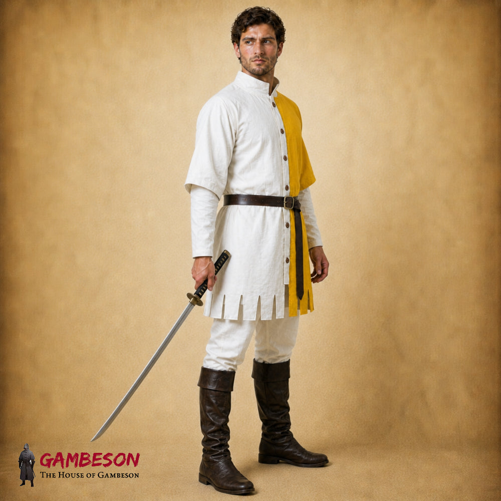Cotton Medieval Tunic & Surcoat – Viking Ren Faire Costume