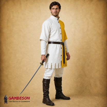 Cotton Medieval Tunic & Surcoat – Viking Ren Faire Costume