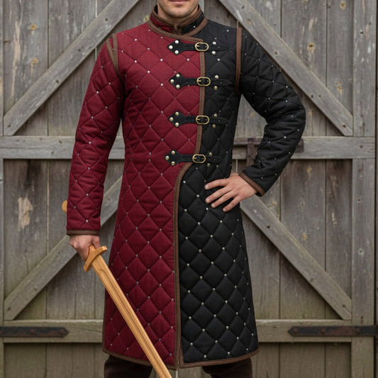 Medieval Gambeson – Quilted Viking Jacket,Ren Faire Costume