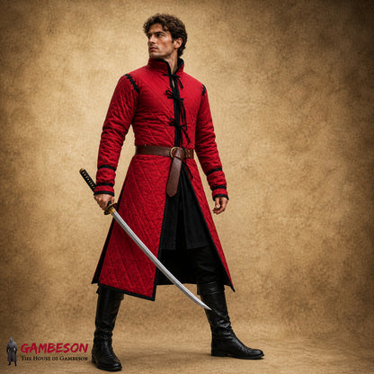 Medieval Quilted Gambeson – Cotton LARP & Renfaire Armor