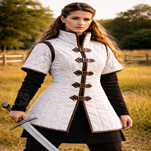 Medieval Quilted Gambeson Armor – Viking LARP Padded Jacket Costume